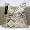 Grey & Gold Satin With Plain Grey Back