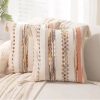 Boho Tassel Orange And Brown Stripe