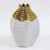 Long White & Gold Vase