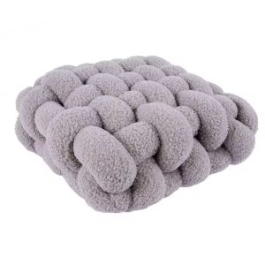 KNOTTED SQUARE IMPORTED GREY SMALL