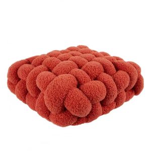 KNOTTED SQUARE IMPORTED BRICK RED BIG