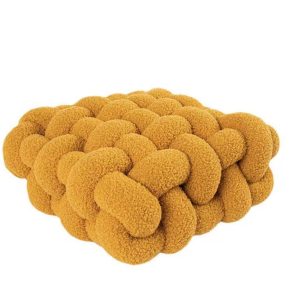 KNOTTED SQUARE BRICK MUSTARD SMALL