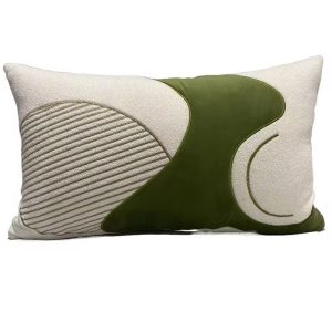 GREEN AND WHITE  FLUFFY SMALL