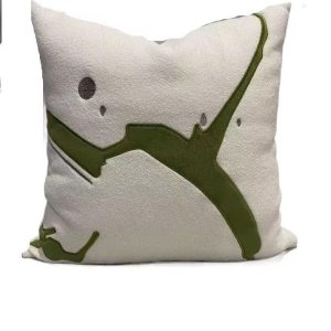 GREEN AND WHITE  FLUFFY BIG