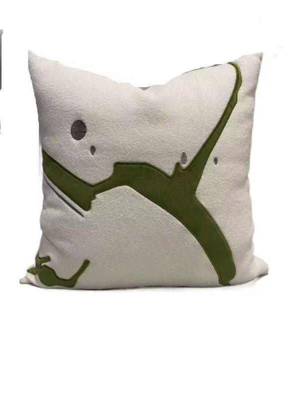 GREEN AND WHITE  FLUFFY BIG
