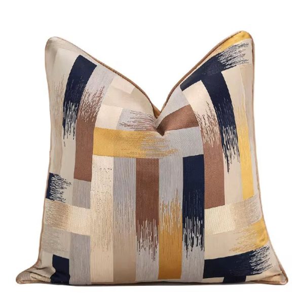 BLUE BROWN AND YELLOW SATIN DESIGN