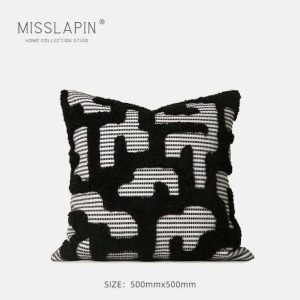 BLACK AND  WHITE  PILLOW