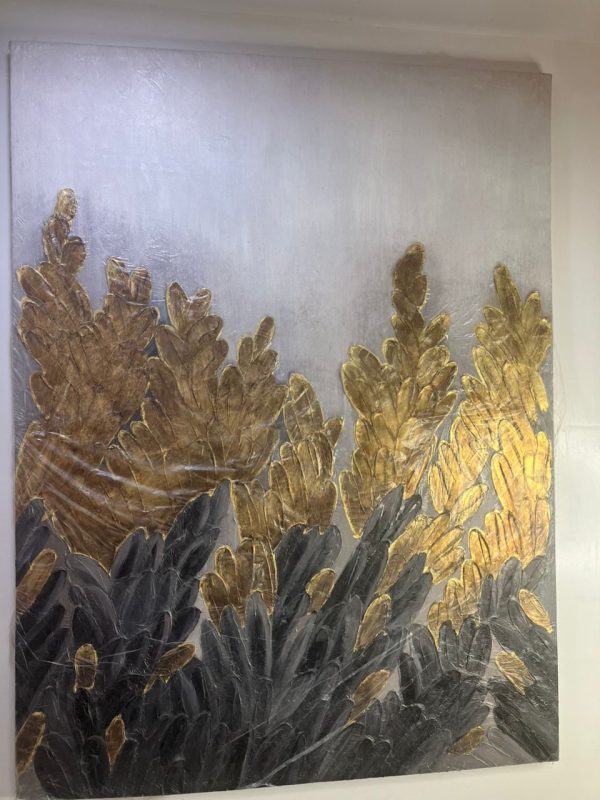 ABSTRACT GOLD AND BLACK