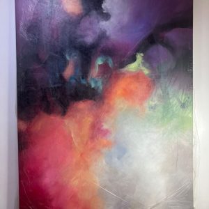 PURPLE AND FUSCHIA ABSTRACT