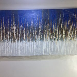 ABSTRACT GOLD SCRIBBLE DESIGN