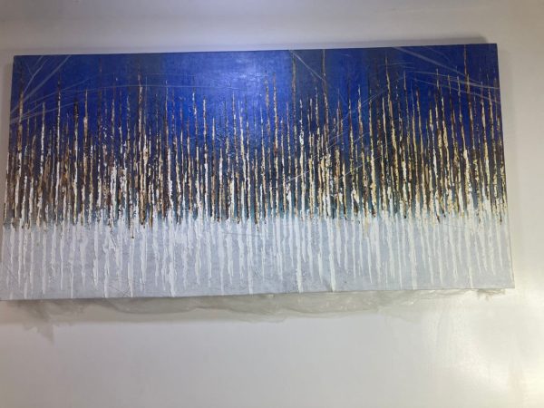 ABSTRACT GOLD SCRIBBLE DESIGN