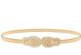 TIE BACKS BELT DESIGN GOLD
