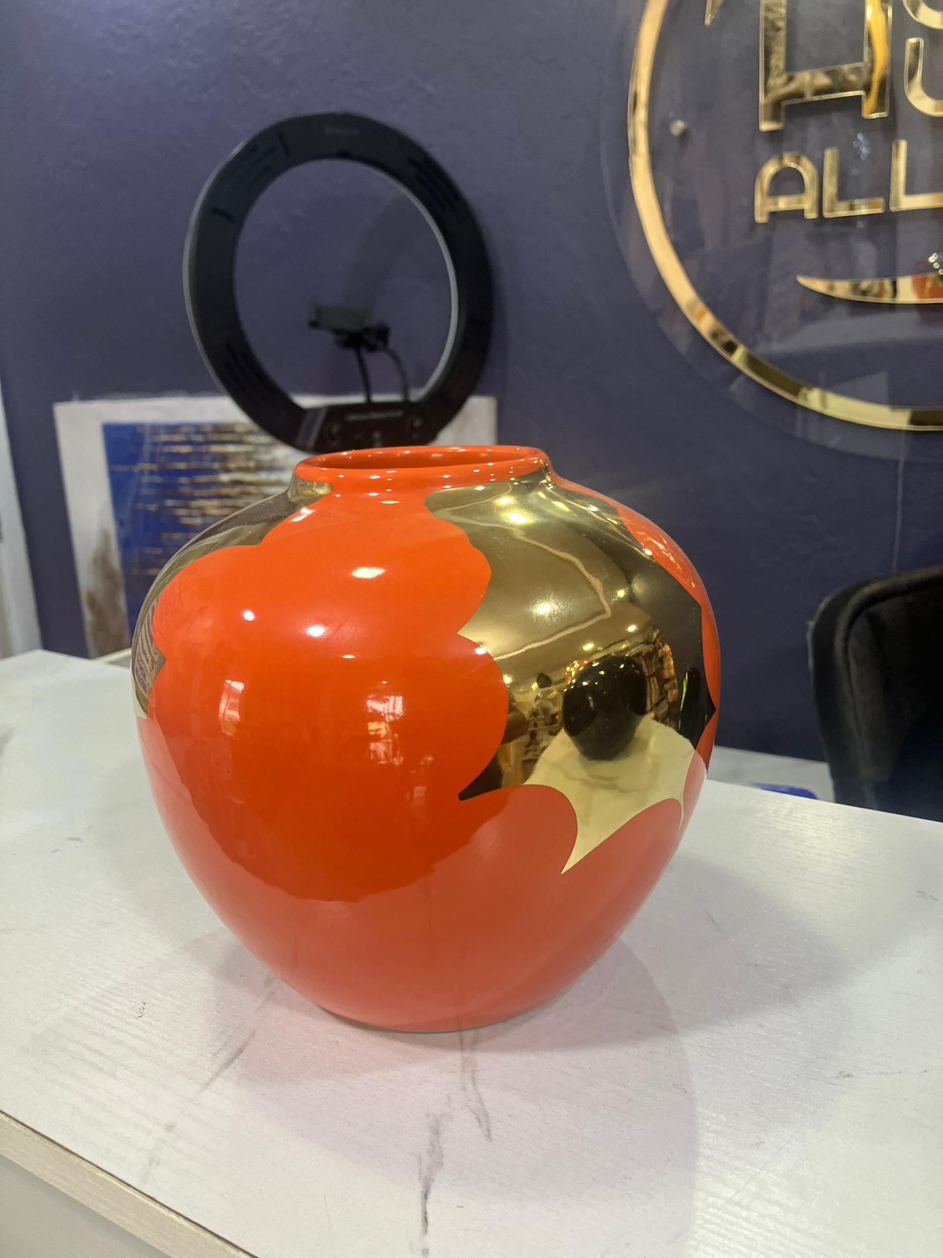Gold&Orange Vase [Small]